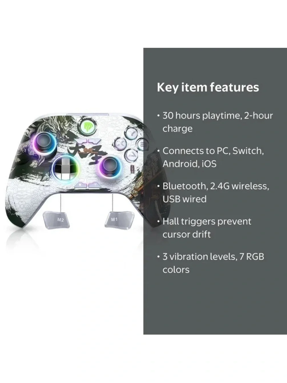 EasySMX X15 Wireless Bluetooth Controller Windows PC, Android, Steam and Switch